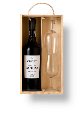 Vinho-Fortificado-Kit-Croft-Quinta-da-Roeda-Serikos-Vintage-2017-com-2-Tacas-em-Caixa-de-Madeira-2017